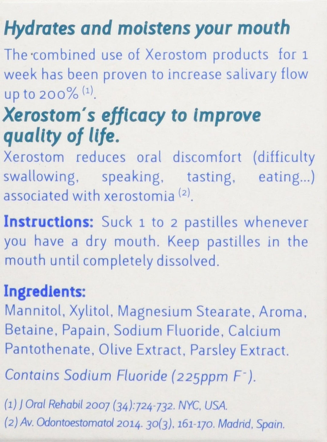 Xerostom With Saliactive For Dry Mouth or Xerostomia Pa