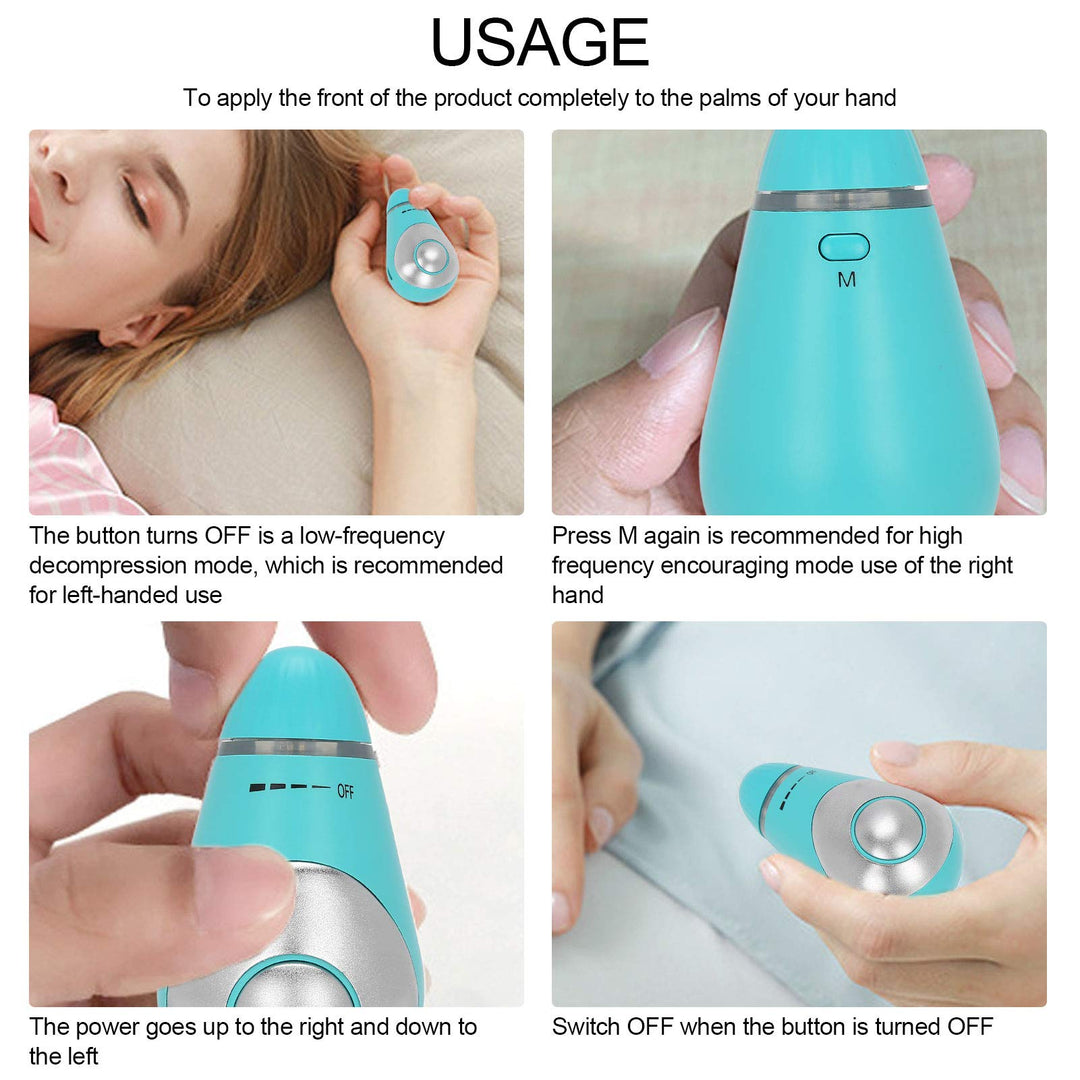 Sleep Aid Machine, Hand held Microcurrent Sleep aid Holding Device Sleeping Aid Sleeping Assistance USB Charging(green)