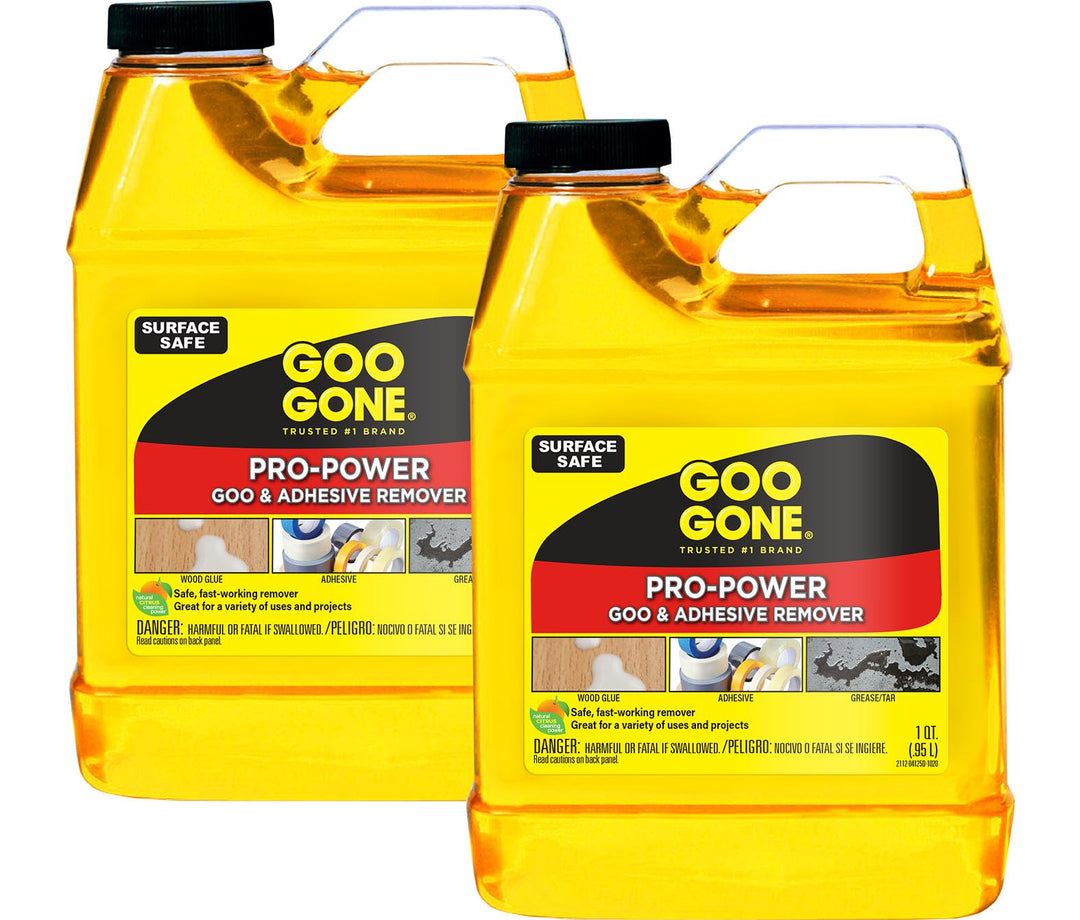 Pro-Power - 32 Ounce 2 Pack - Professional Strength Adhesive Remover, Removes Stickers, Tape, Grease and More