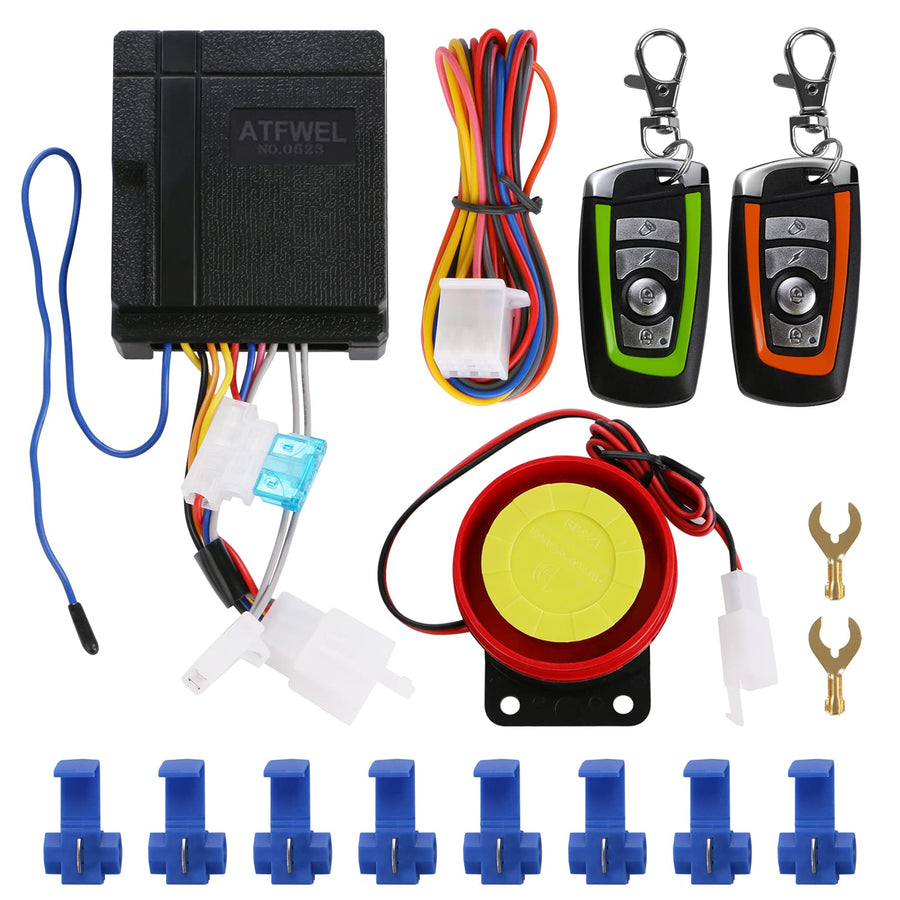 ATFWEL Waterproof Motorcycle Alarm System 12V Motorcycl