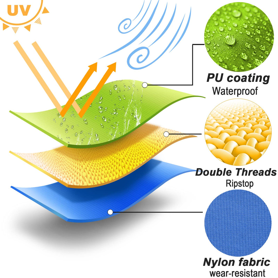 Nylon Ripstop Fabric, 14 Color Set: 60x39 Inch, 40D Waterproof, Lightweight, Windproof, Bulk Fabric for Kite, Tent, Flag, Bag, Tarp Cover, Outdoor DIY Project