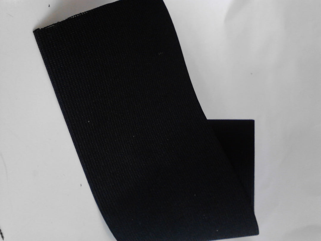4-Inch Wide Black Heavy Knit Stretch ELASTIC 3 Yards