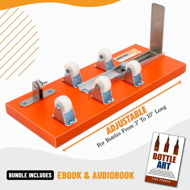 Home Pro Shop Premium Glass Bottle Cutter Kit - DIY Glass Cutter for Bottles - Beer &amp; Wine Bottle Cutter Tool with Safety Gloves &amp; Accessories (All in One)