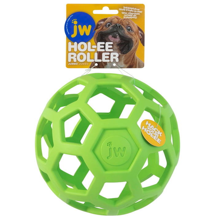 Pet Hol-ee Roller Dog Toy Puzzle Ball, Natural Rubber, Extra Large (7.5 Inch Diameter), Colors May Vary