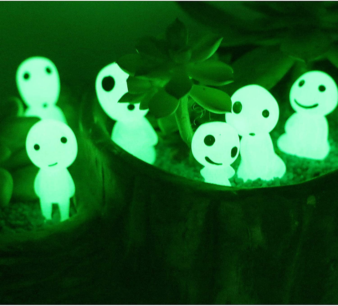 Fairy Garden Accessories Tree Elves Glow in Dark Garden Alien Decor Miniature Luminous Ghost kit for Micro Landscape Garden Decoration Outdoor Status Patio Lawn Yard Kit (20 Green)