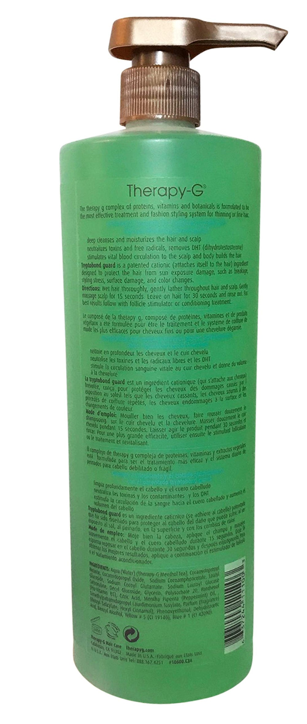 For Thinning or Fine Hair Antioxidant Shampoo For Chemically Treated Hair, 33.8 Ounce