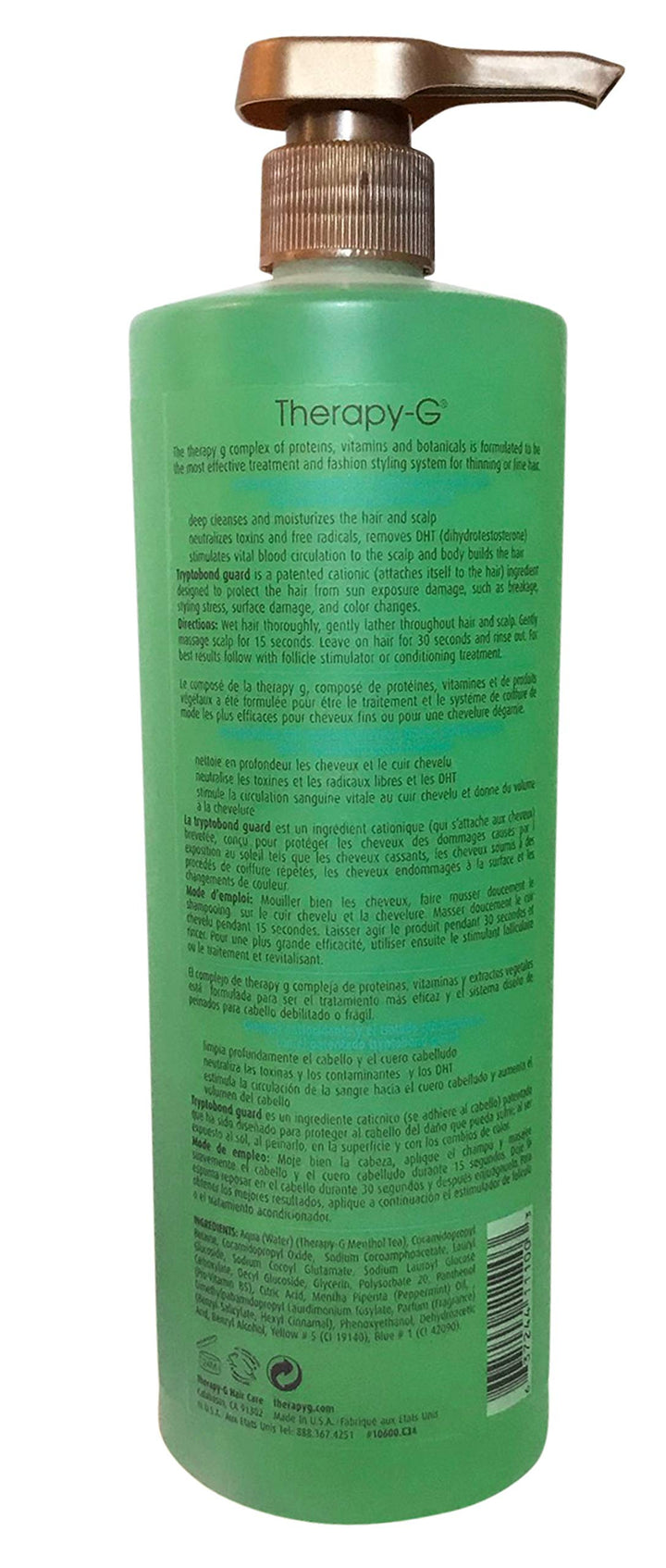 For Thinning or Fine Hair Antioxidant Shampoo For Chemically Treated Hair, 33.8 Ounce