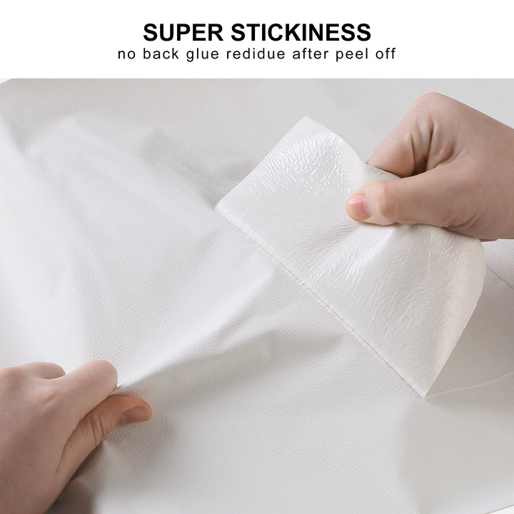 Leather Repair Patch for Furniture, 16 x 63Leather Repair Tape self Adhesive,Leather Repair Patch for car seat couches Sofa Jackets Handbags White