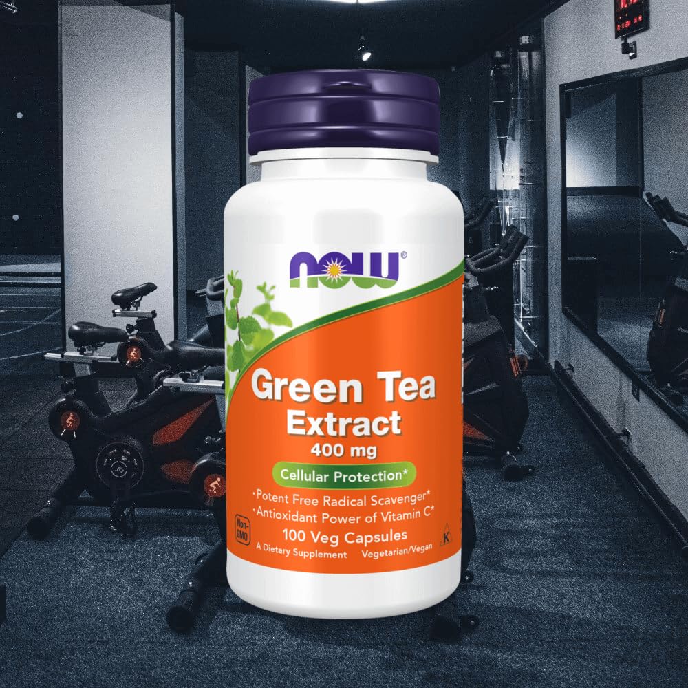 NOW FOODS Green Tea Extract 400mg 60% Capsules, 100 CT