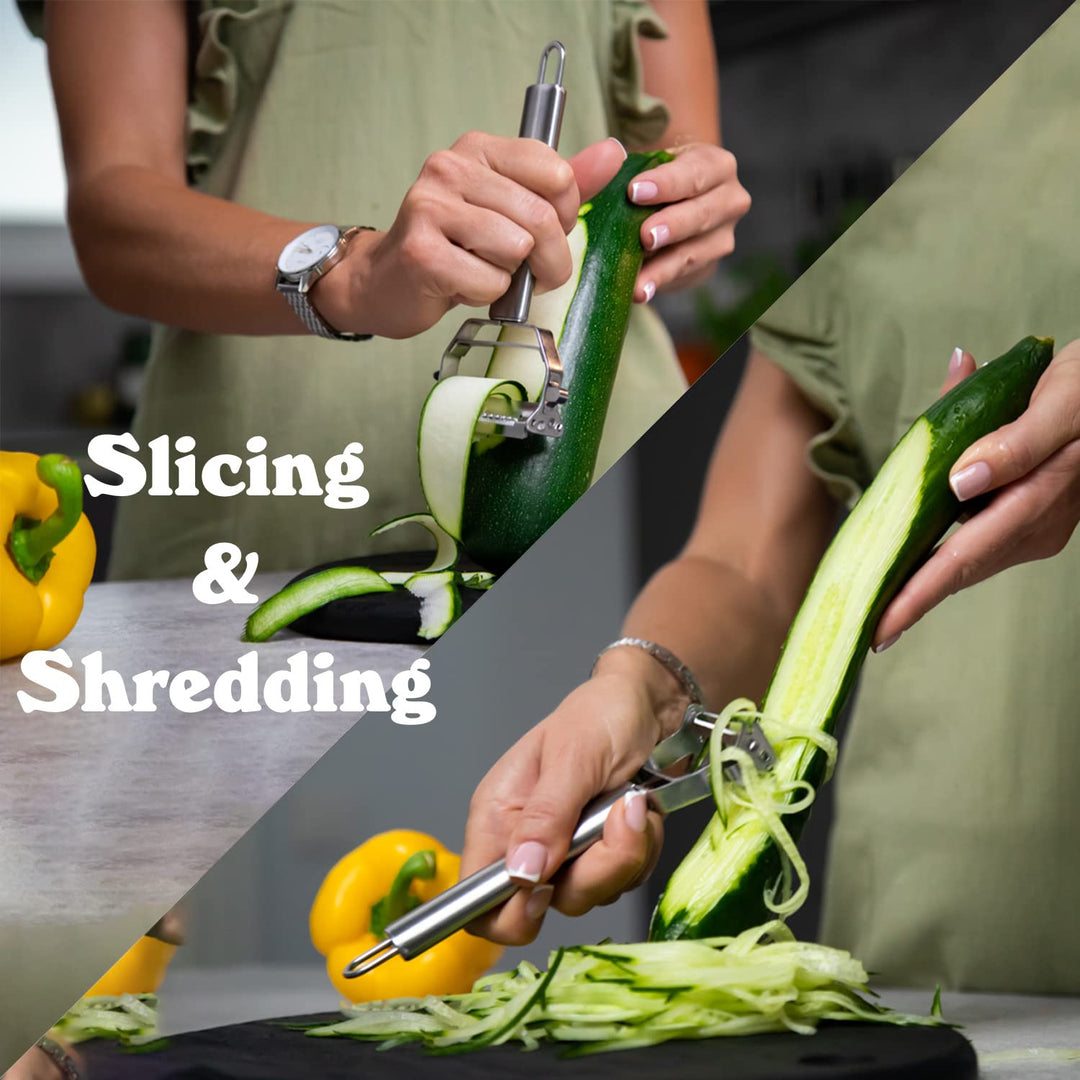 Boxgear Stainless Steel Dual Blade Vegetable Peeler - C