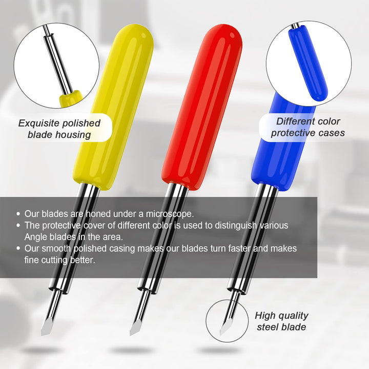 50PCS Replacement Blades Compatible with Explore Air 2/Air 3/Maker/Maker 3/Expression, 10PCS Fine Point Blades, 10PCS Deep Point Blade and 30PCS Standard Cutting Neddles