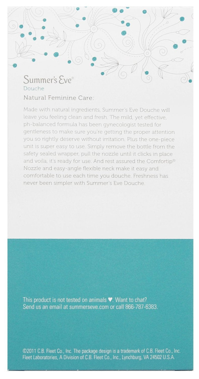Summer's Eve Douche 4-Pack, Extra Cleansing Vinegar & Water, 18-Ounce Boxes (Pack of 1)