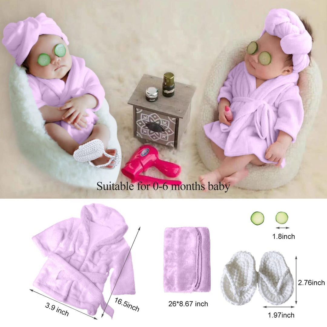SPOKKI Newborn Photography Props Baby Girl 5 PCS Bathro
