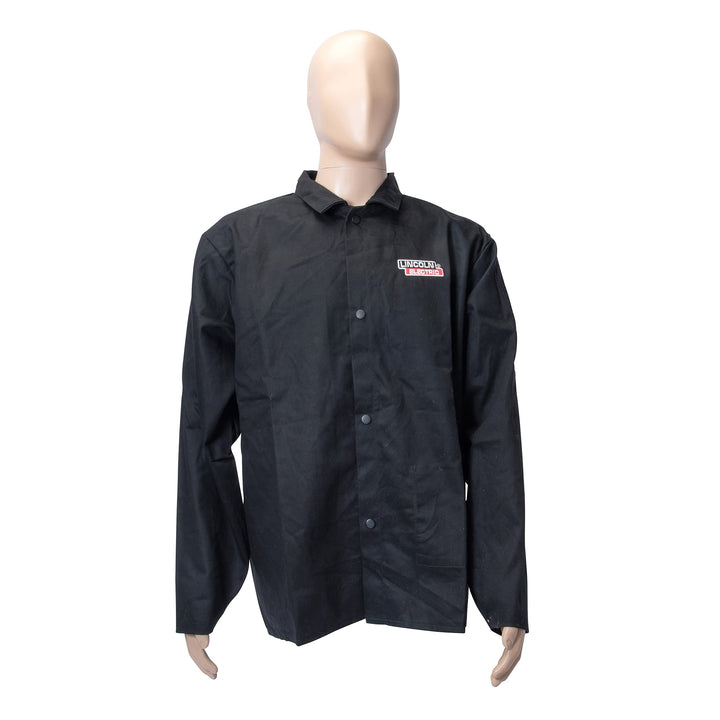 Black X-Large Flame-Resistant Cloth Welding Jacket,KH808XL