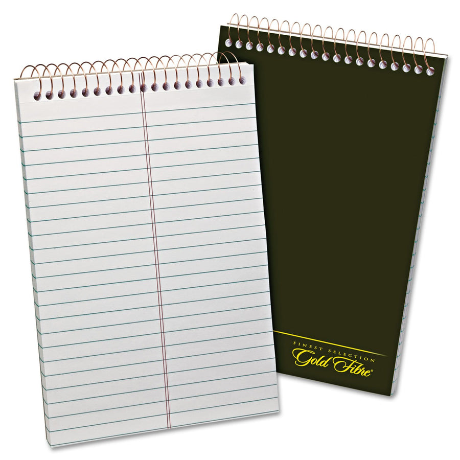 Gold Fibre Steno Book, 6 x 9, Gregg Rule, Green Cover, 100 Sheets (20-806R)
