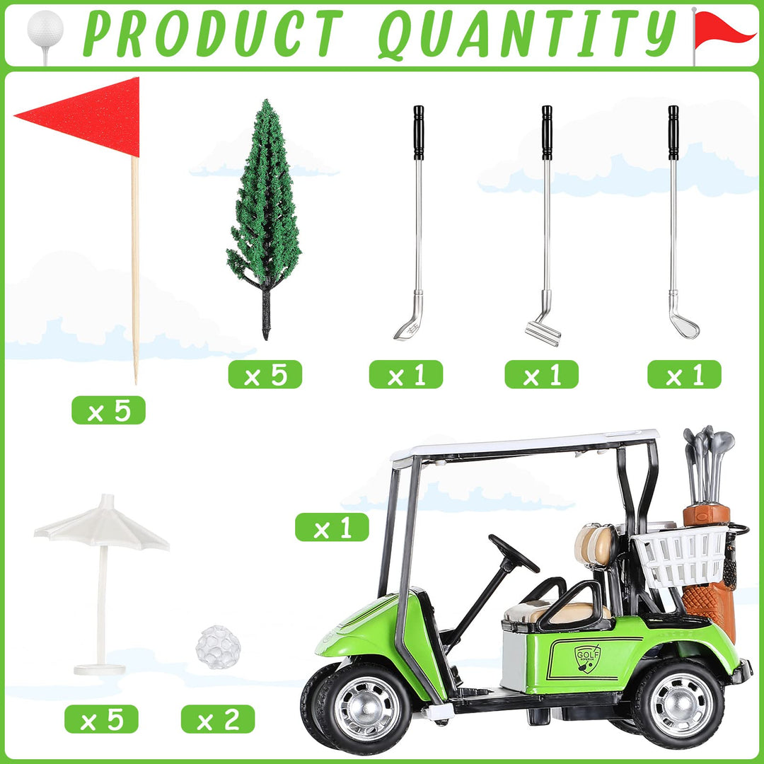 Moxweyeni 21 Pieces Golf Cake Toppers Golf Cake Decorat