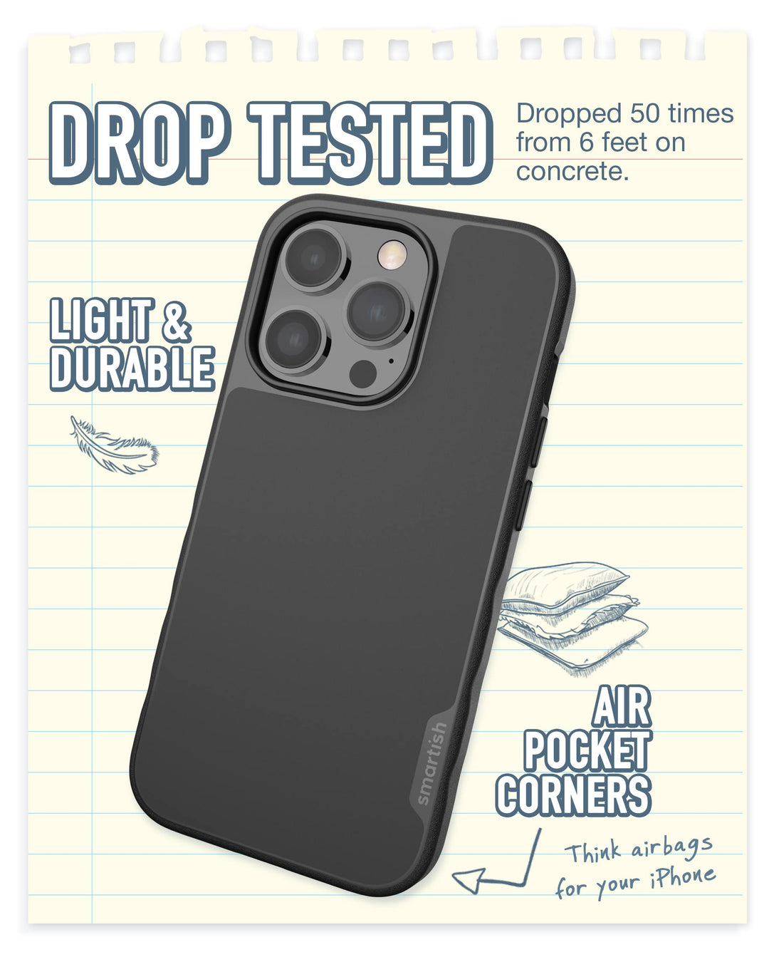 Smartish® iPhone 14 Pro Magnetic Case - Gripmunk Compat