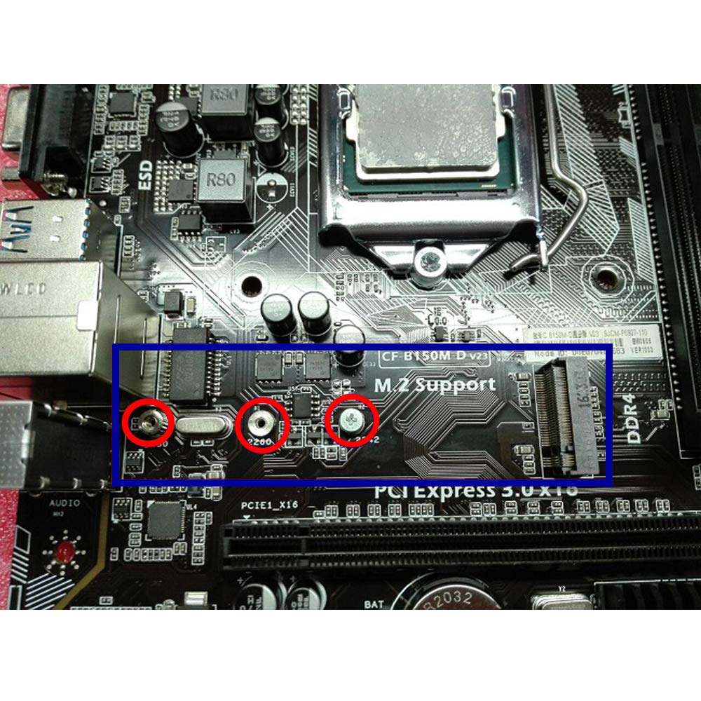M.2 Screw, SSD Mounting Kit with Screwdriver for ASUS Motherboard or ASRock Board NVMe PCIe Driver (4 pcs)