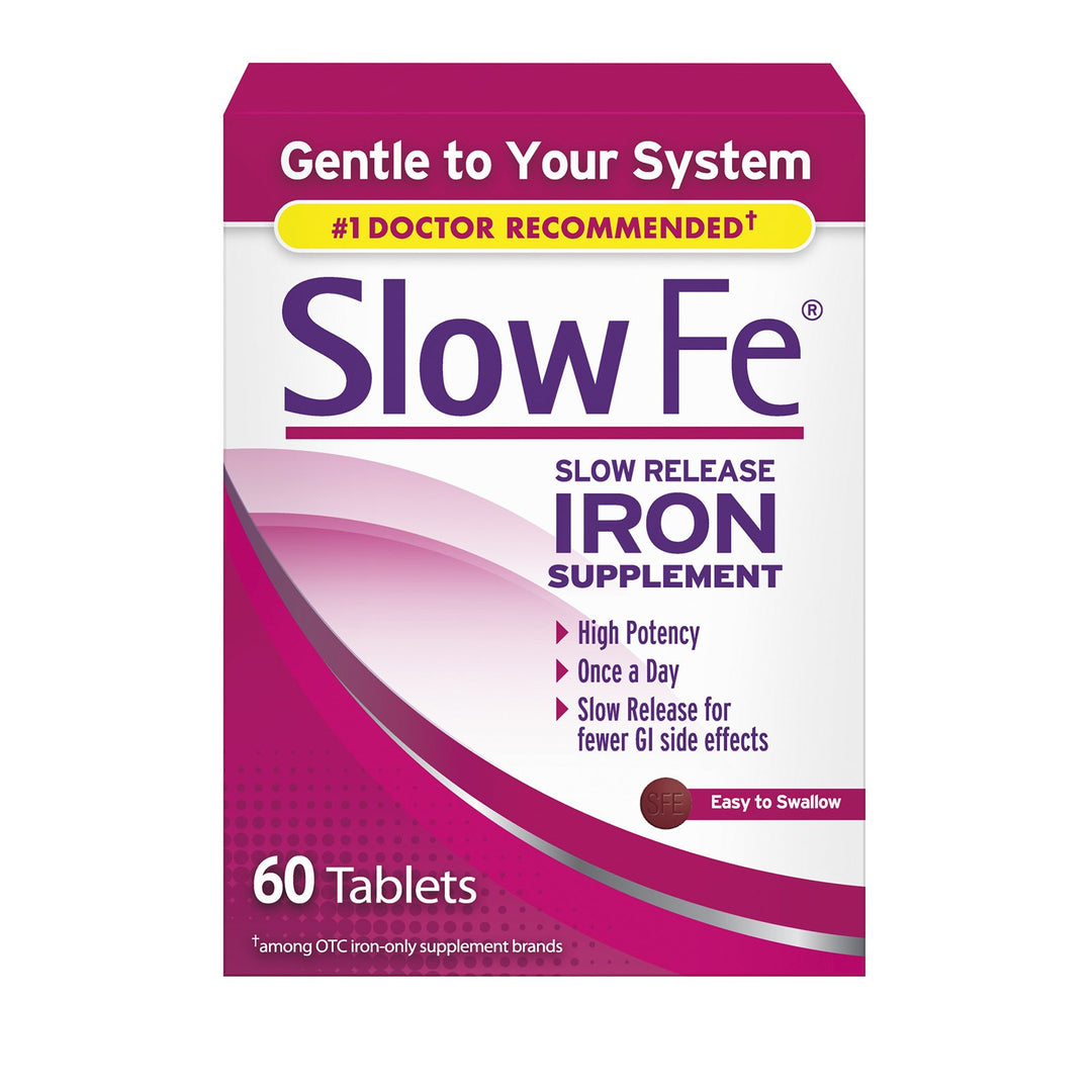 Slow Fe Caplets, 60 Count - Pack of 3