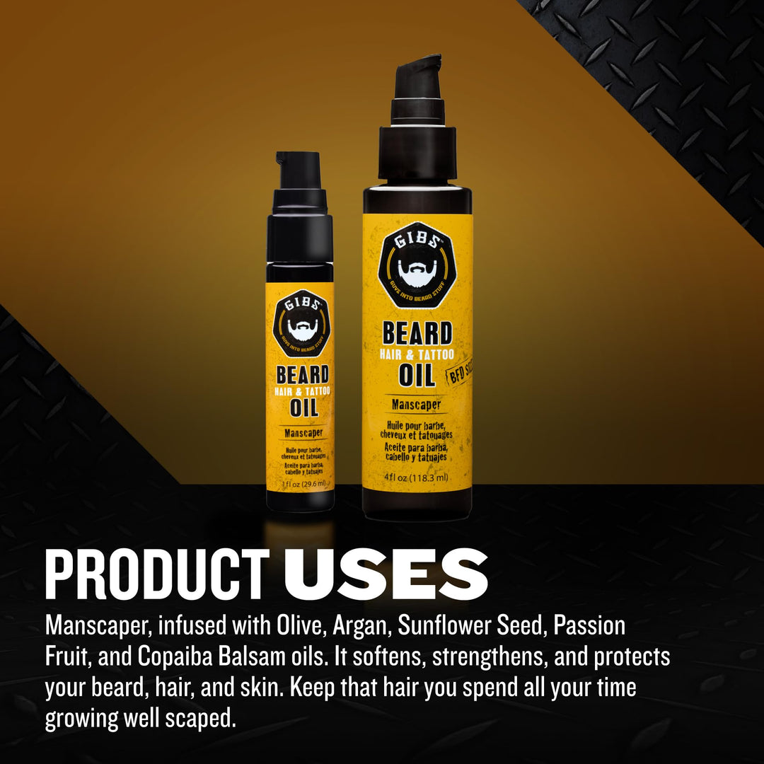 Best Universal Beard, Hair, and Tattoo Oil 1.0 Ounce - Manscaper