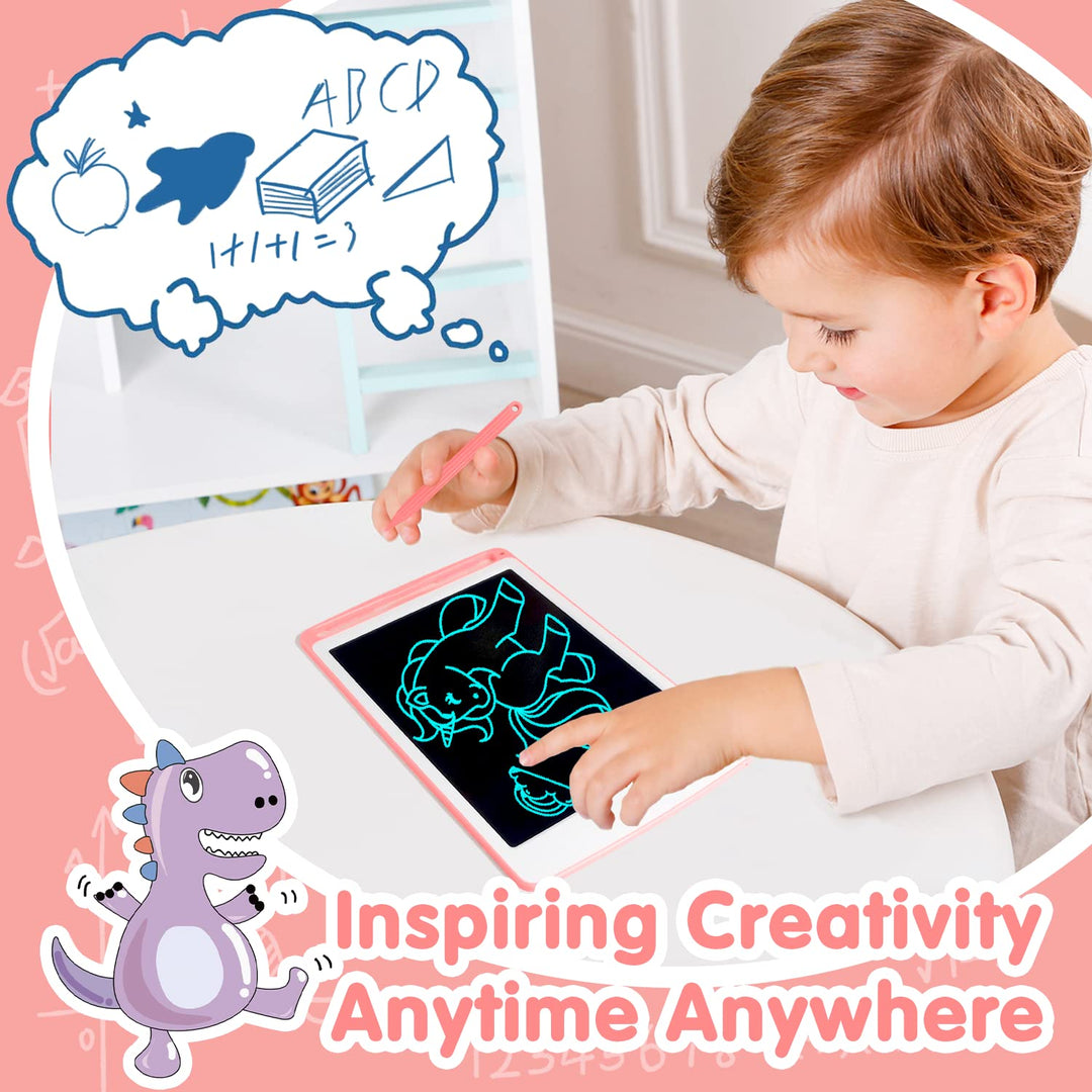 LCD Writing Tablet for Kids, Toddler Girl Boy Toys 8.5 Inch Kids Drawing Tablet Doodle Board with Lanyard, Road Trip Essentials Kids First Birthday Gifts for Girls Boys 3 4 5 6 7 8 9 Year Old
