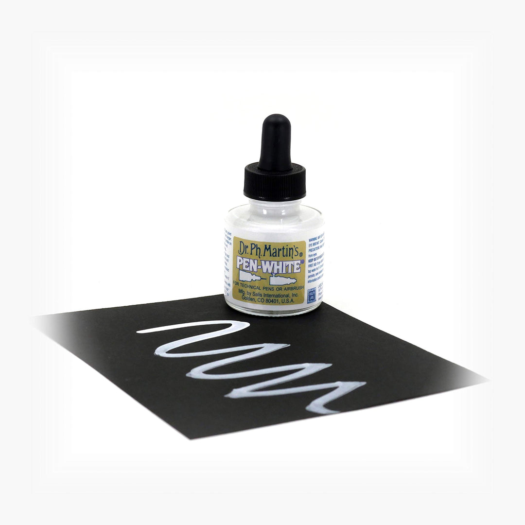 Dr. Ph. Martin&#39;s Pen-White Ink Bottle, 1 Fl Oz (Pack of 1)
