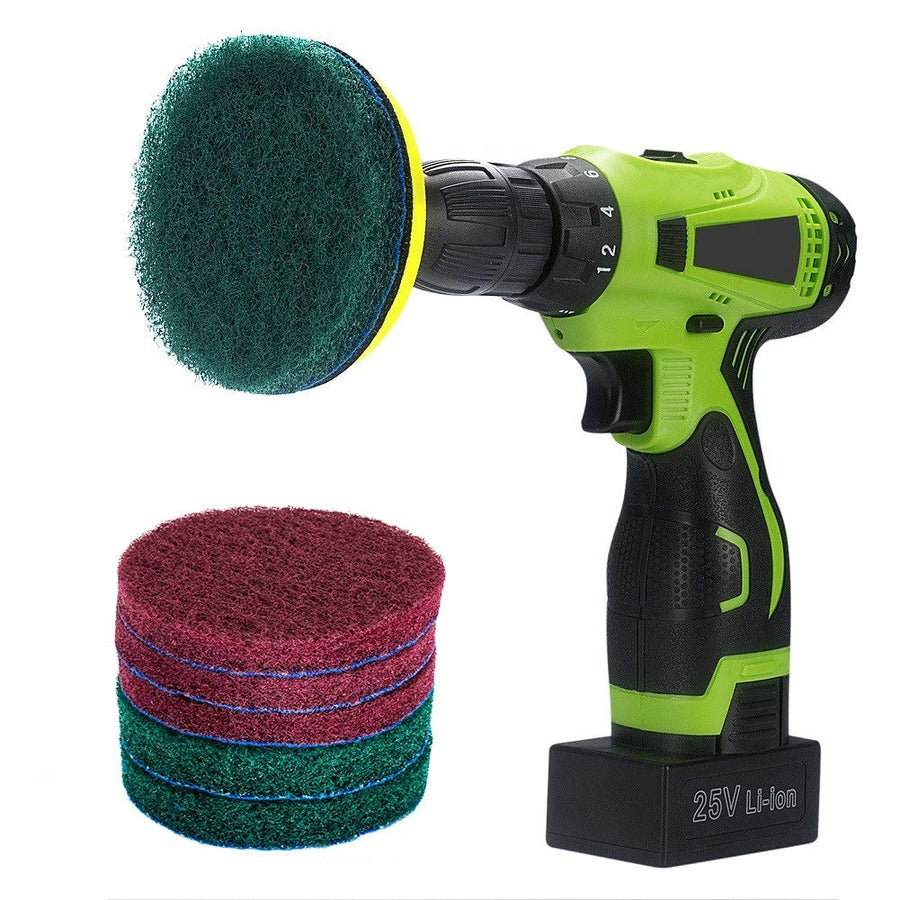 Kichwit 4 Inch Drill Power Brush Tile Scrubber Scouring