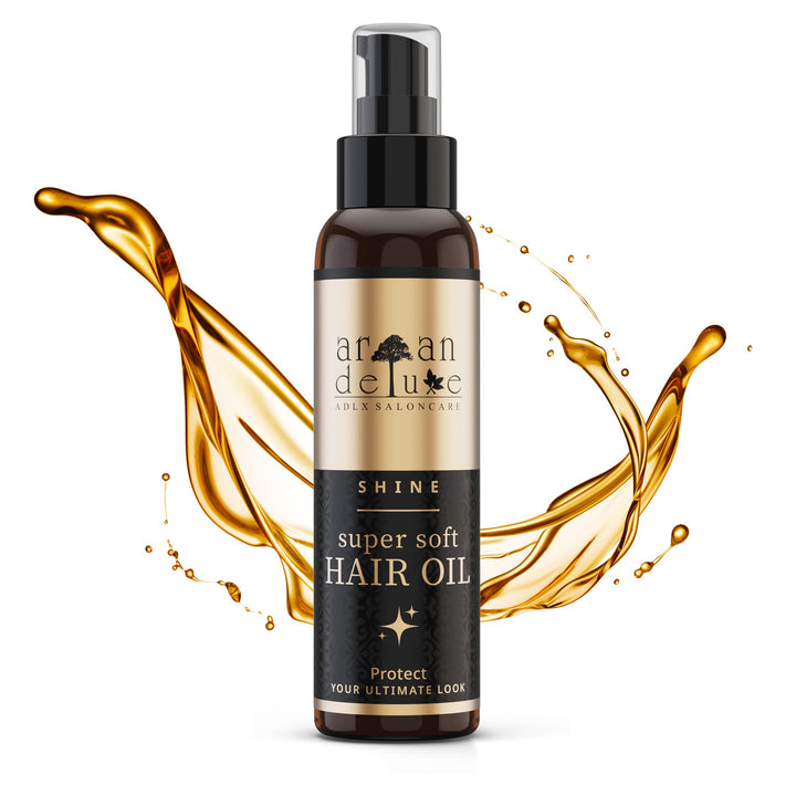 Argan Deluxe Hair Oil in professional quality 3.38 fl oz - smoothness, shine and fantastic scent for hair and skin