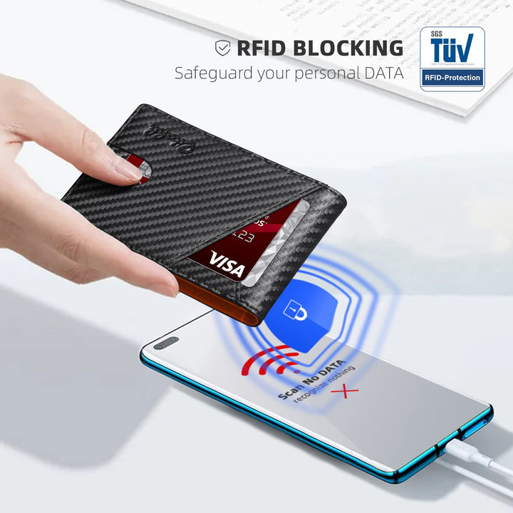 Zitahli Wallet for Men - with Money Clip Slim Leather S