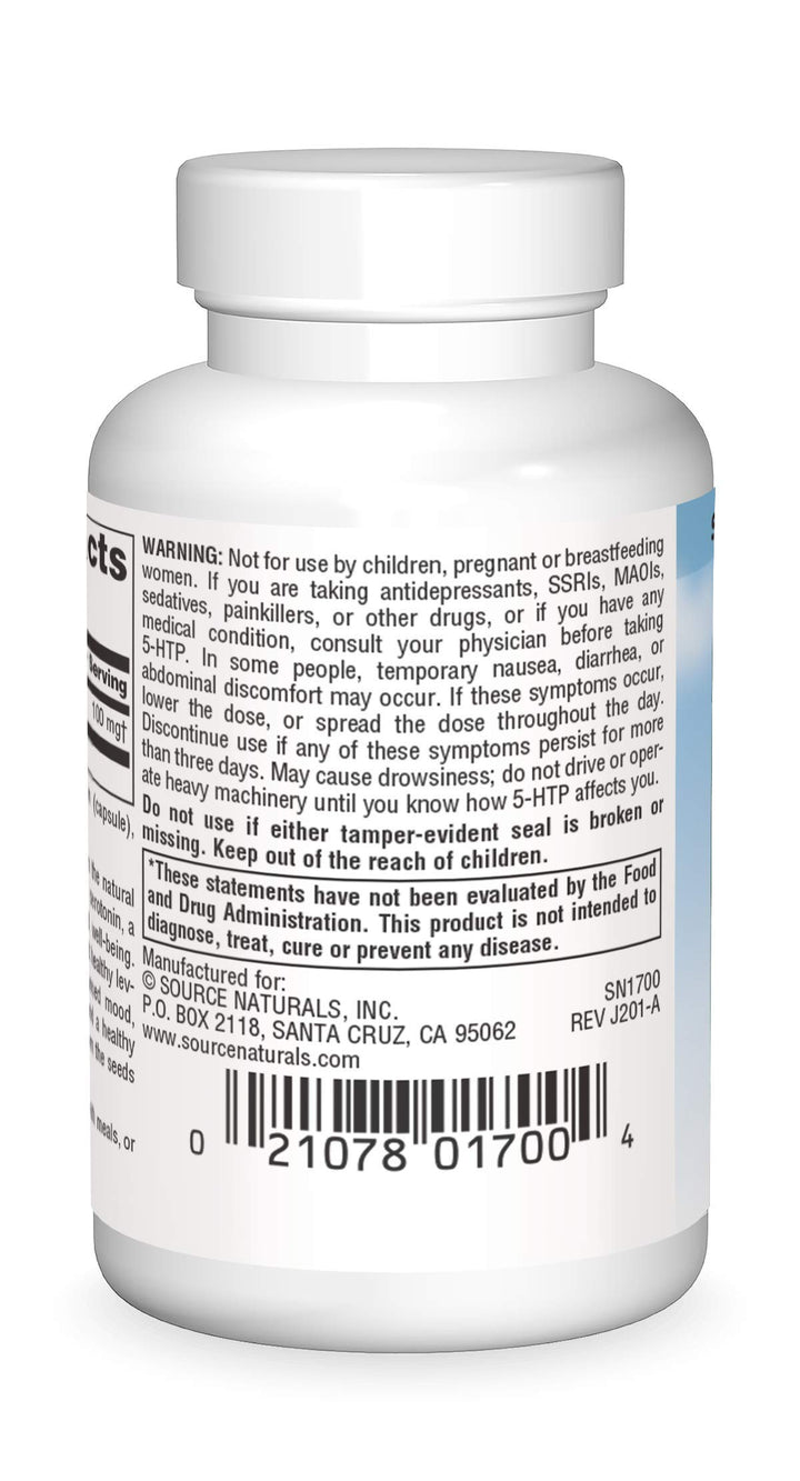 Source Naturals Serene Science 5-HTP, 50mg - 30 Capsule