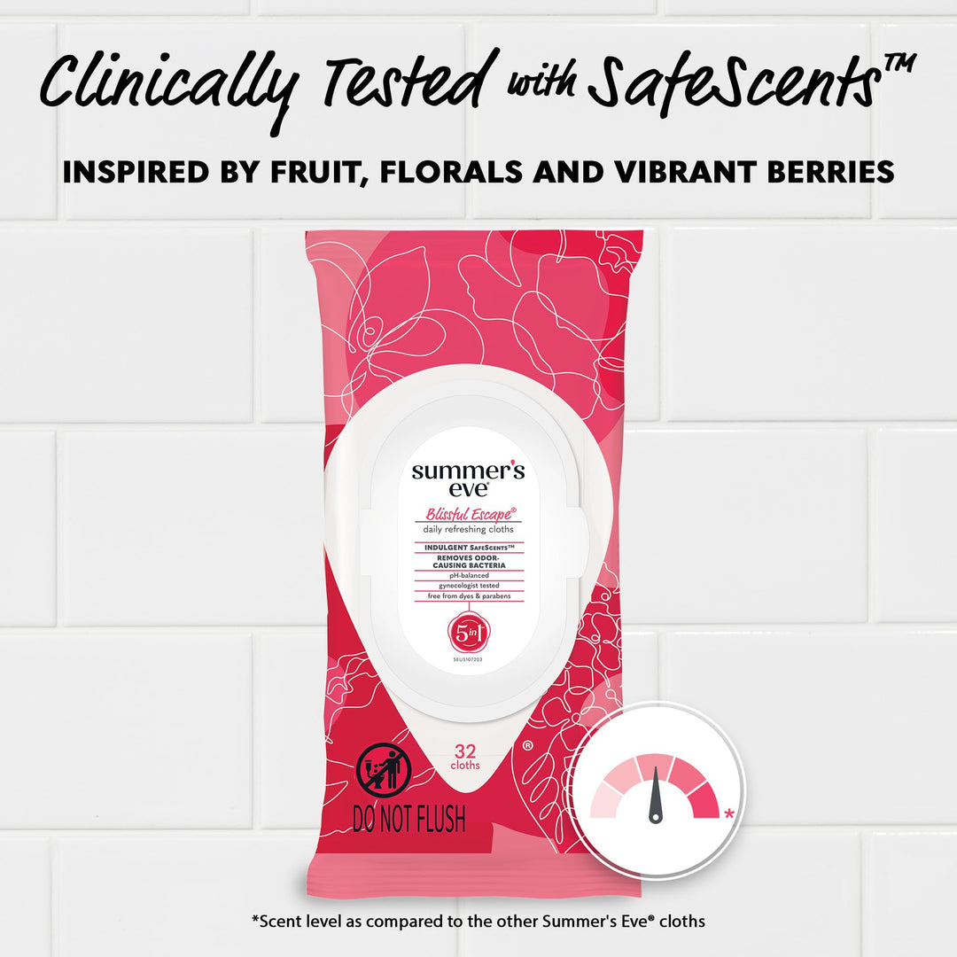 Summerââ‚¬â„¢s Eve Cleansing Cloths, Blissful Escape, 32 Count