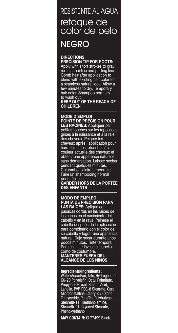 Waterproof Hair Color Touchup Brush In Black