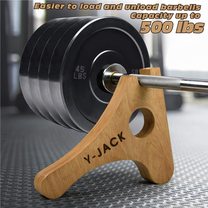 YES4ALL Mini Deadlift Bar Jack - Wood