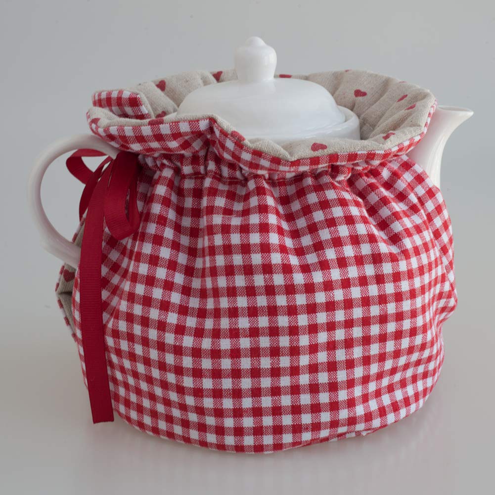 Tea Cosy - Cotton Printed Tea Cosy, Kitchen Tea Pot Dust Cover, Breakfast Warmer, Insulation and Keep Warm, Color#4