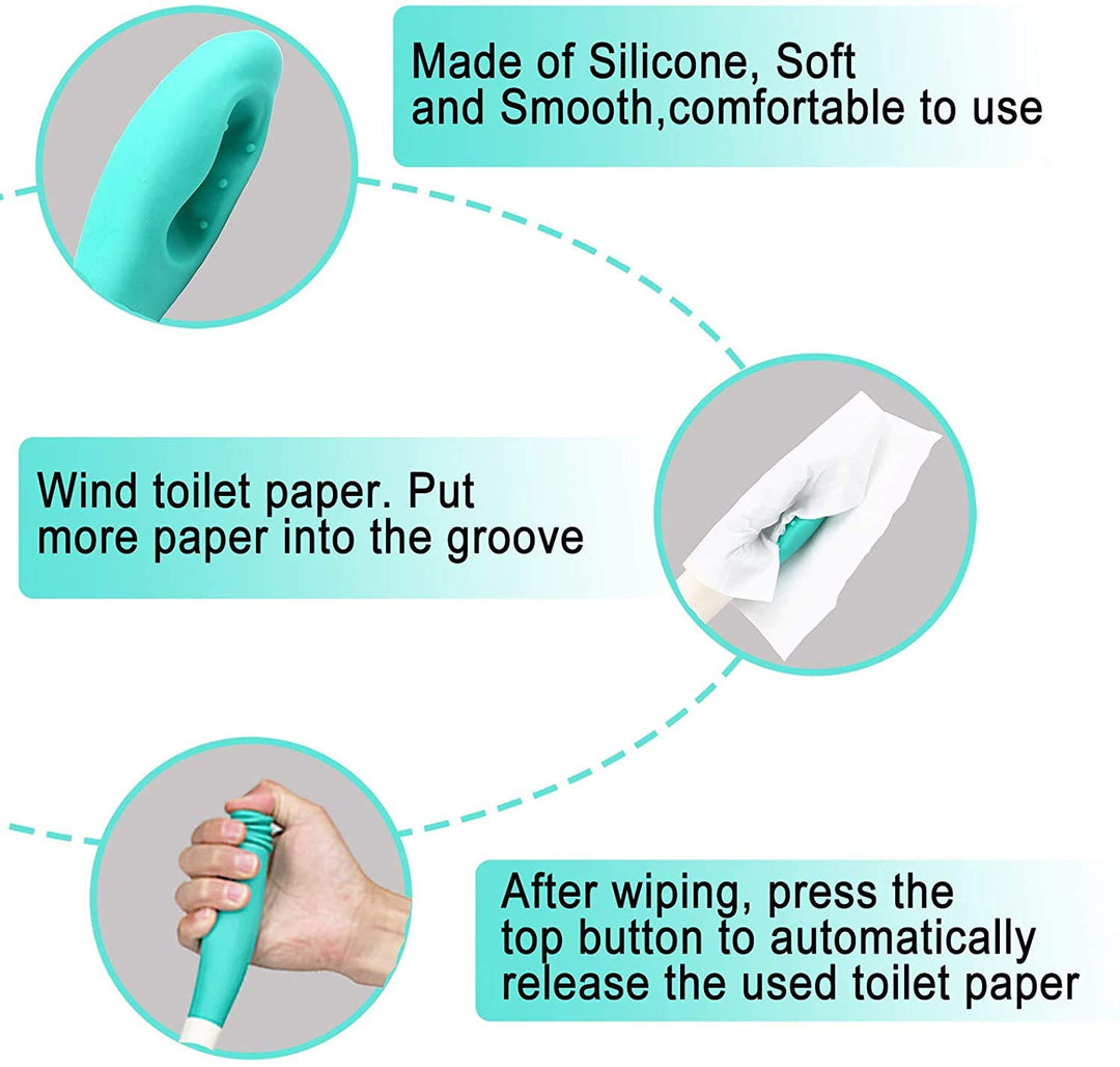 Toilet Aids Tools, Long Reach Comfort Wipe, Bottom Budd
