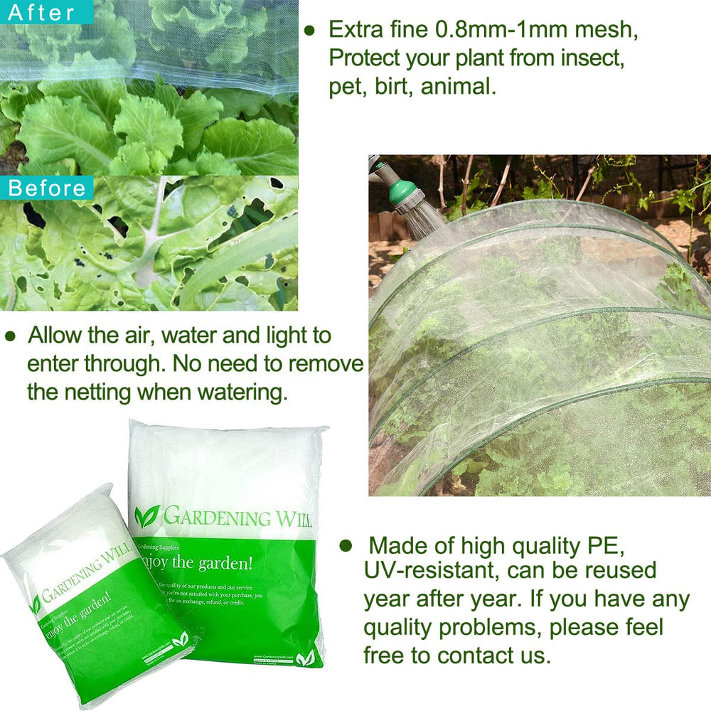 4Ft x 10Ft Mosquito Bug Insect Bird Net Barrier Hunting