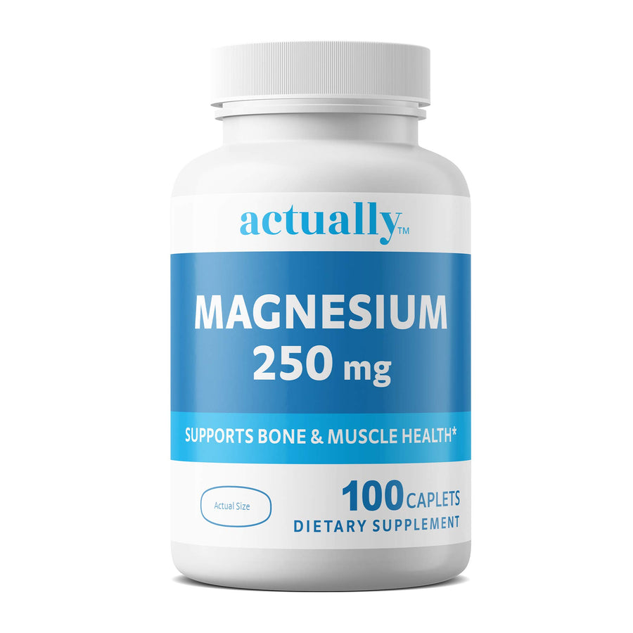 Actually Magnesium 250mg Caplets, Support Bone and Musc