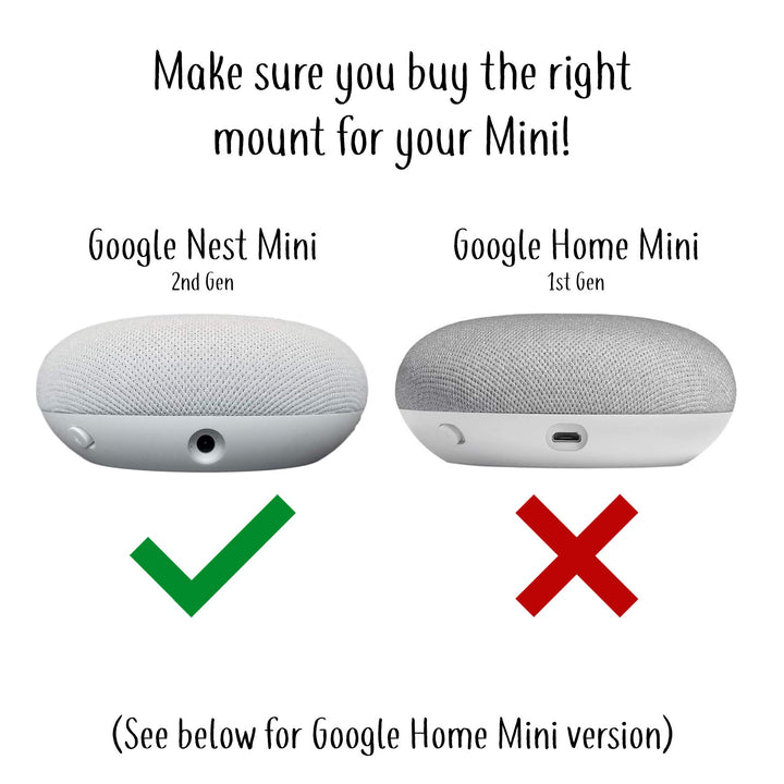 The Nest Mini Easy Genie Mount 2nd Gen 2019: The Simplest and Cleanest Outlet Wall Mount Hanger Stand for New Google Nest Mini - No Cord Wrapping Required - Designed in USA (White)
