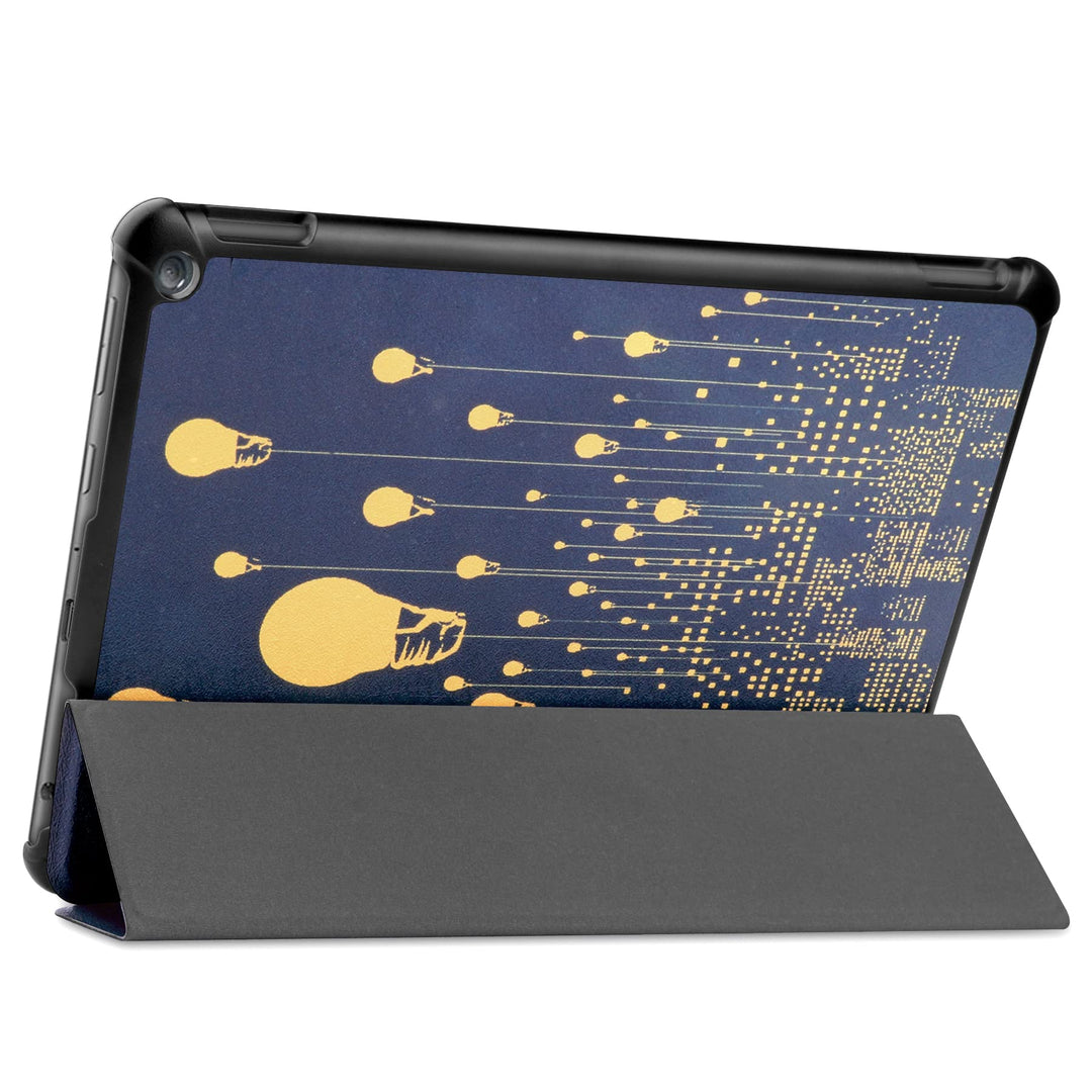 for Kindle Fire HD 10 case/HD 10 Plus case 2021 Released 11th Generation,PU Leather Smart Cover with Auto Wake/Sleep (City Night)