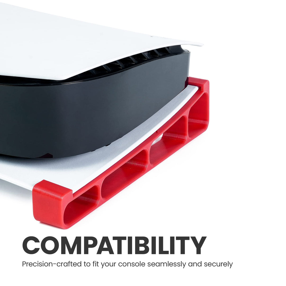 Skates - Horizontal Stand Compatible with PS5 - Disc Edition (Red)
