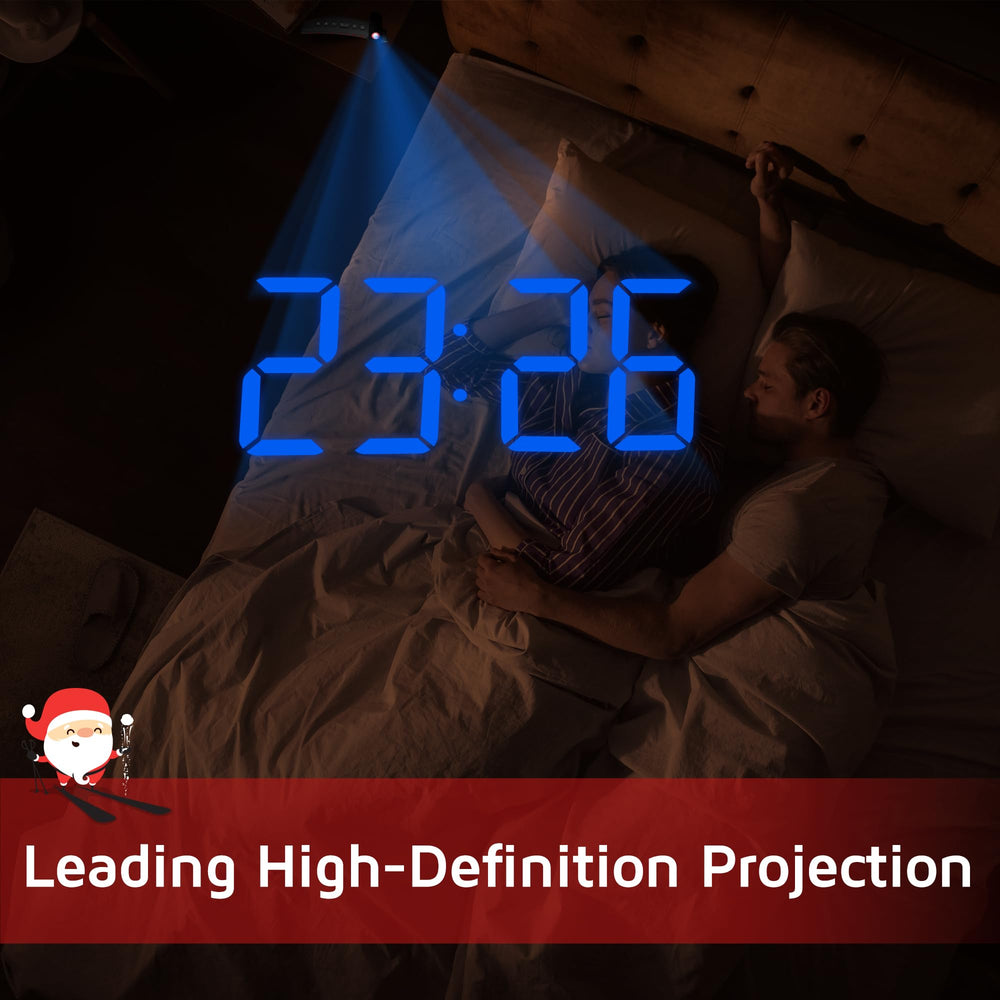GOLOZA Projection Alarm Clock, Digital Clock with 180° 