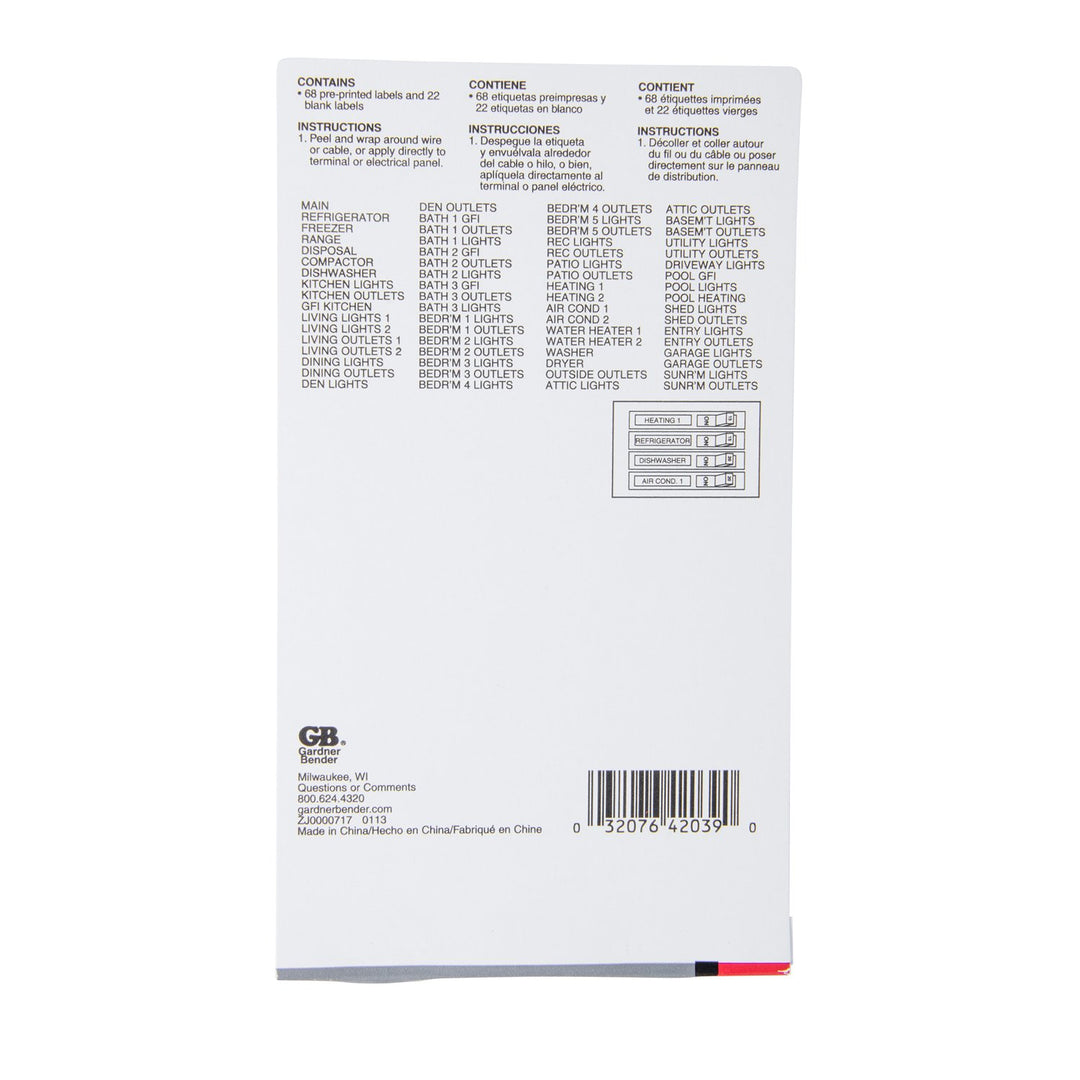 Gardner Bender Alpha 42-ALPH Circ Break Marker, 1 Count