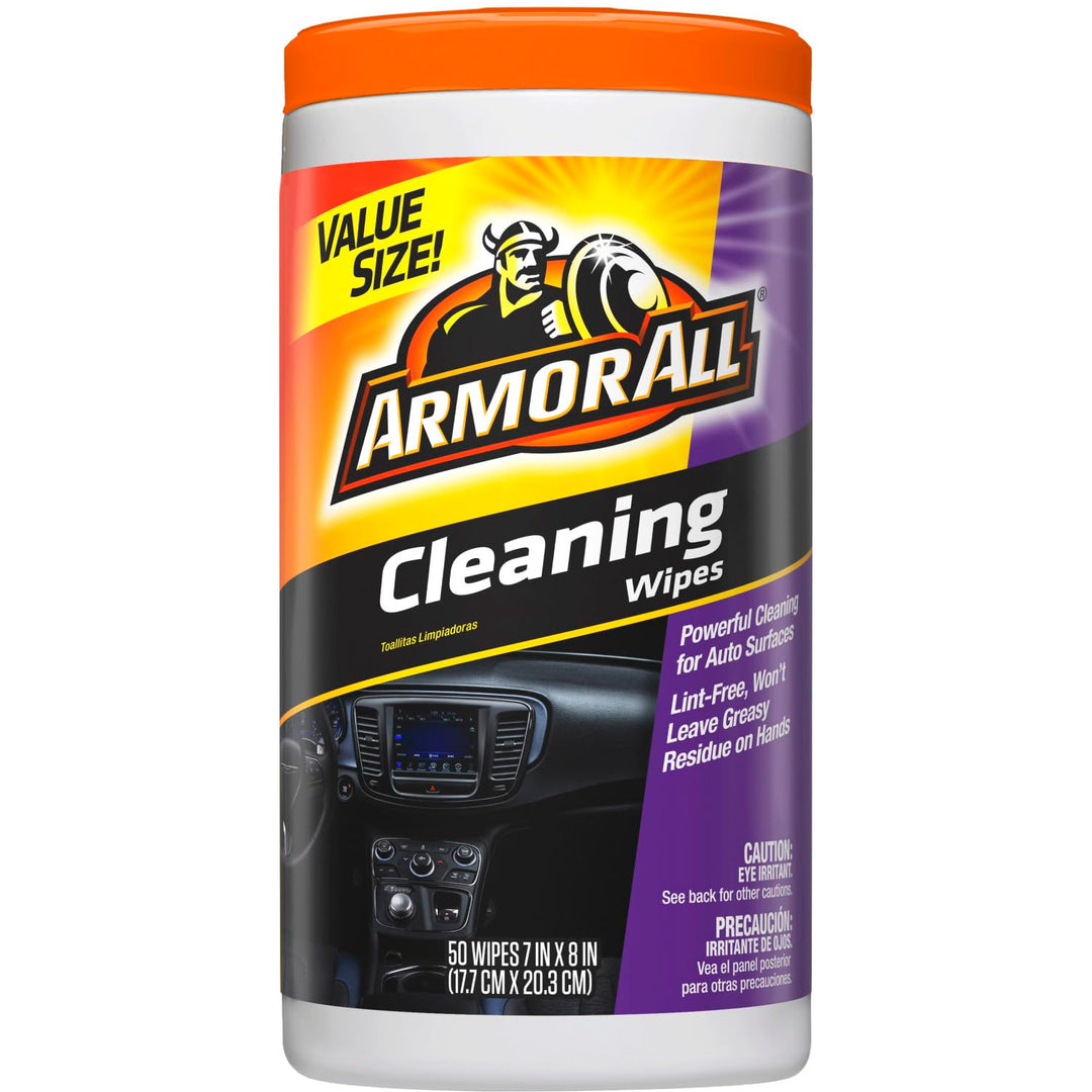 Car Cleaning Wipes , Wipes for Car Interior and Car Exterior, 50 Wipes Each