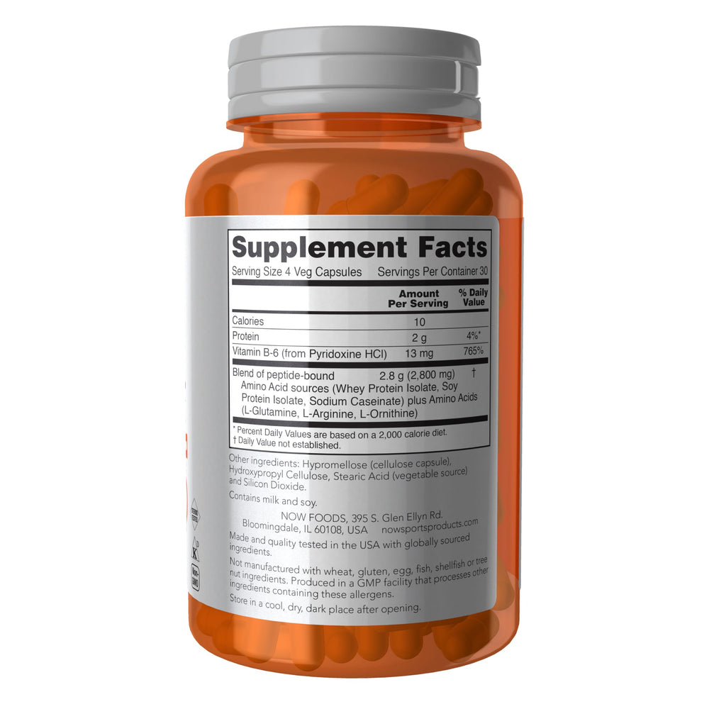 NOW Sports Nutrition, Amino Complete™, Protein Blend Wi