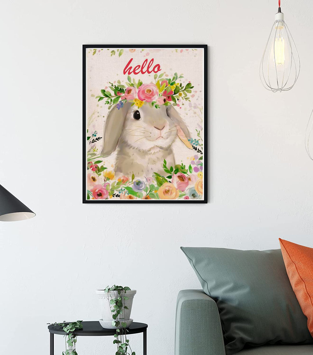 Diamond Painting Kits for Adults, Easter Bunny Diamond Art Full Drill Gem Art Perfect for Relaxation and Home Wall Decor