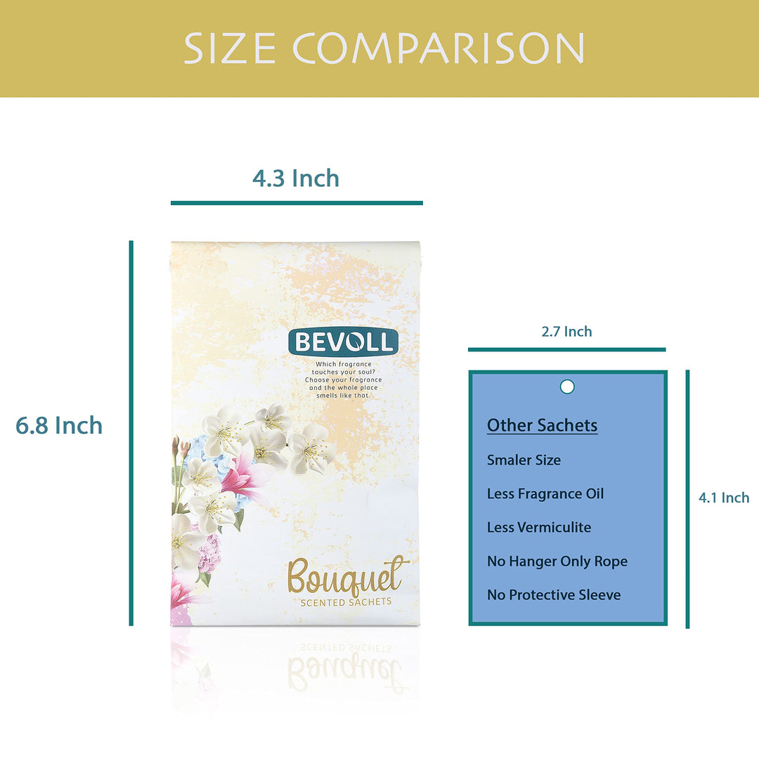 Scented Sachets 12 Packs for Drawers, Closet, Cars, Bathroom, Wardrobe and Gym Bags. Protected Package for Long Lasting Use, Swiss Made Fragrance Oils and Hanger Inside. (Lavender)