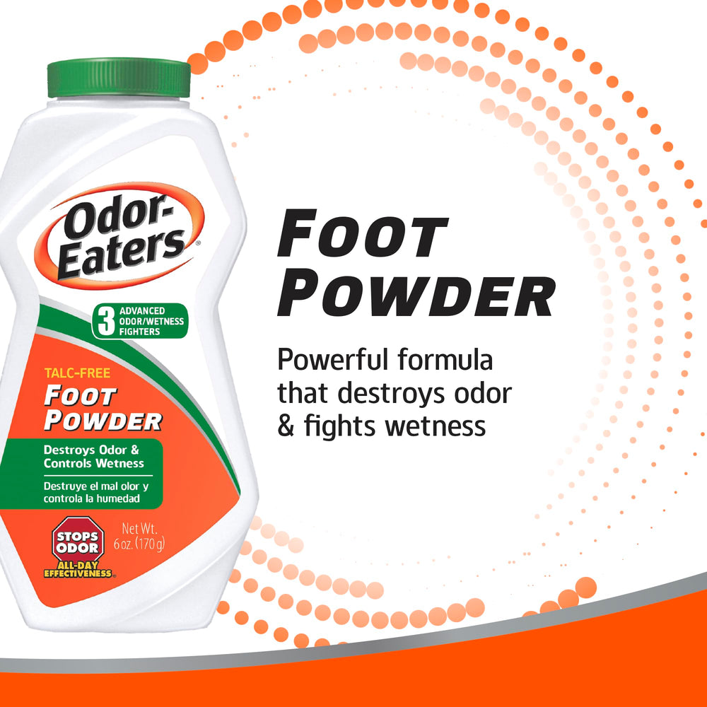 Odor-Eaters Foot Powder, 6-Ounces (Pack of 4)