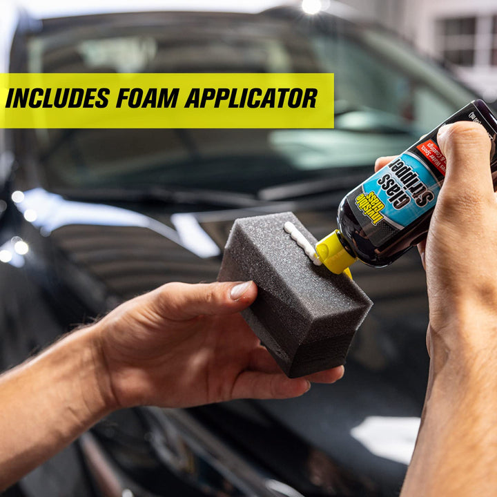 91411 3.38-Ounce Glass Stripper Water Spot Remover Kit Eliminates Coatings, Waxes, Oils and More to Polish and Restore Automotive Glass , white