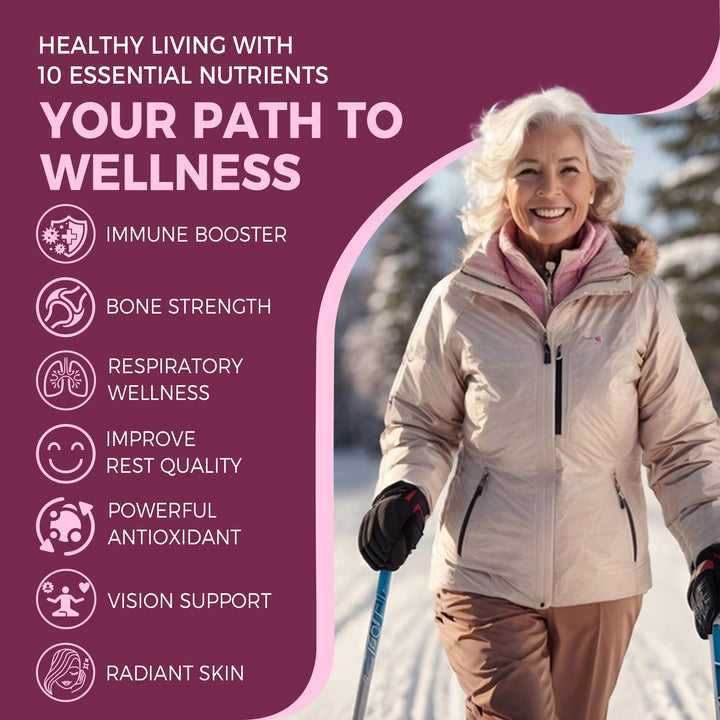 10-In-1 Immune Gummies with Multivitamins, 100% Daily Zinc, Vitamin C &amp; D3 Immunity Supplement + Echinacea, Sambucus Elderberry, Turmeric, Magnesium - Immune Support, Overall Health, Sugar Free, 60Cts