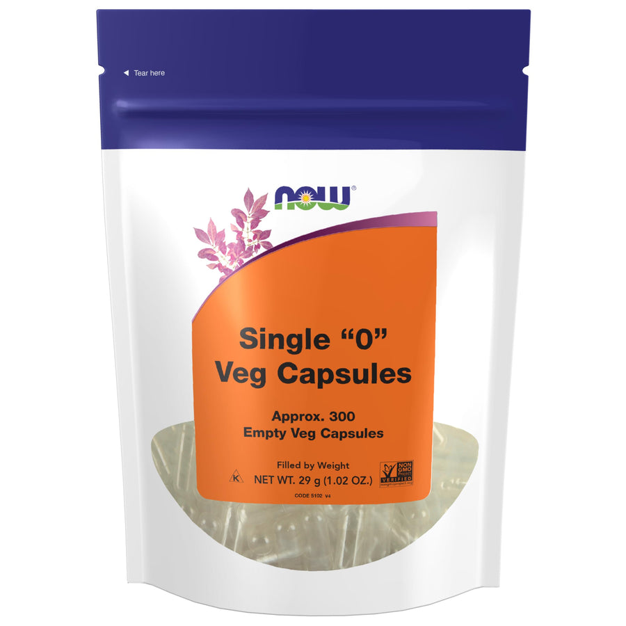 NOW Foods Supplements, Empty Vegetarian Capsules, Singl